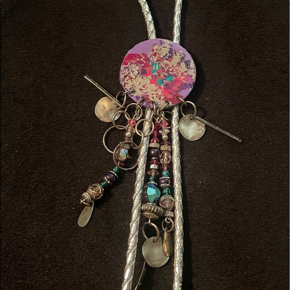 COPY - Vintage Woman’s Bolo Tie with Sterling Silver Tips